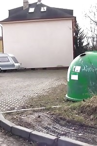 Flexibility Is Key In This Outdoor Pissing Action