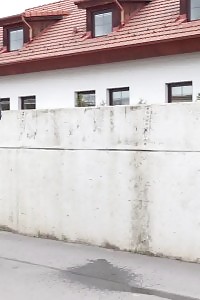 Blonde Pulls Down Her Jeans And Pisses