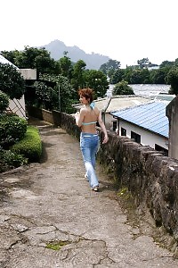 Sexy Japanese Model Rubs Panties Off To Flaunts Her Hairy Sexy Pussy In Pictures