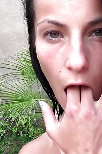 Hot Lexi Dona Masturbates Outdoor By The Pool