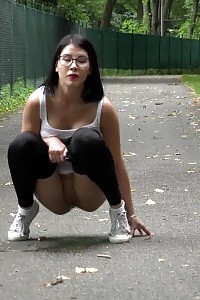 Delightful Cutie Pulls Down Her Pants To Piss